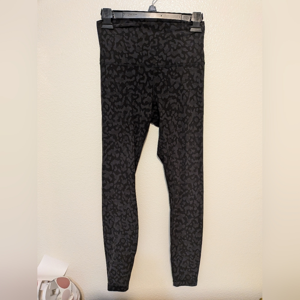 LuluLemon Align High Rise Crop Leggings Leopard Print